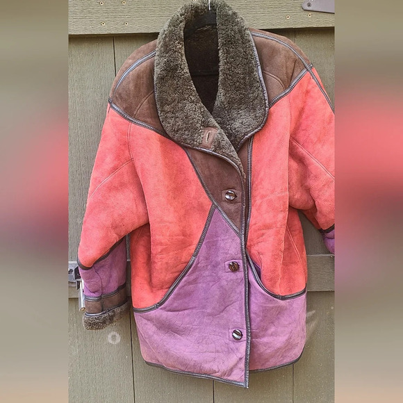 Vintage Multi-Colour Sheepskin Jacket - Picture 9 of 15